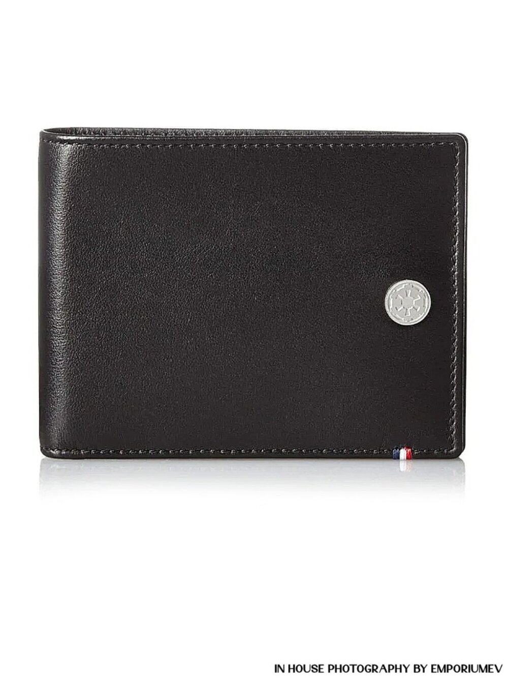 S.T. Dupont Line D Star Wars ST180250 Black Leather Men 6 CC Bifold Wallet